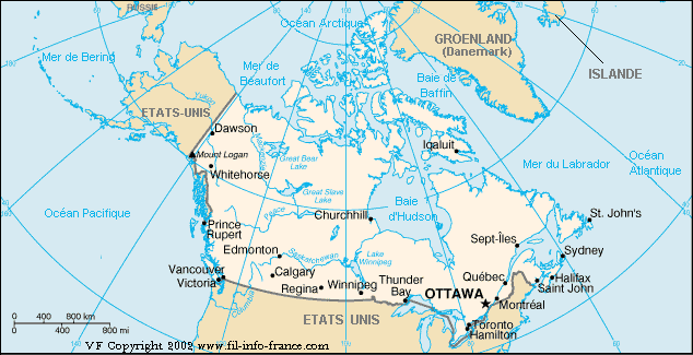 Dcouvrez une vue gnrale du Canada !