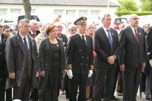 Raphal Chauveau, conseiller rgional, Isabelle Attard, dpute, Benoit Lemaire, sous-prfet, Patrick Gomont maire de Bayeux et Jean-Lonce Dupont, prsident du Conseil Gnral