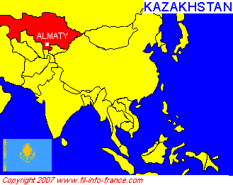 Cliquez sur la carte pour slectionner un pays d'Asie !