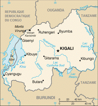 Carte du Rwanda