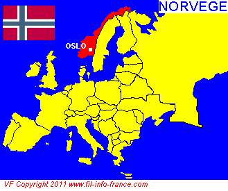 Carte de la Norvge