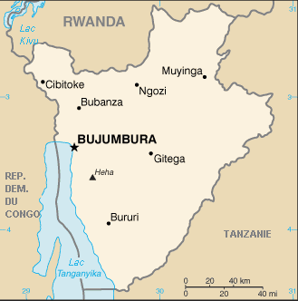 Carte du Burundi