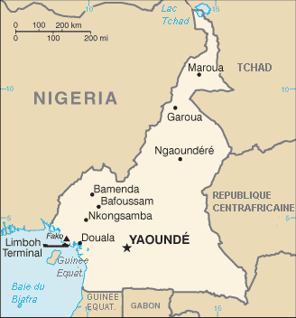 Carte du Cameroun