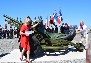 Le canon obusier est dcouvert par la fille d’Albert Figg