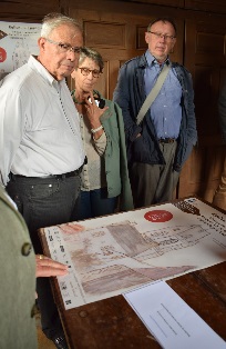 La dessin de l’glise de Crpon ralis par un jeune de 13 ans en 1936